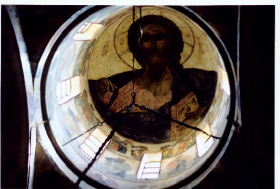 a dome in a cathedral