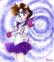 A *very* hoth picture of Sailor Myrkr preparing an attack, done by none other than Sailor Hoth herself!
