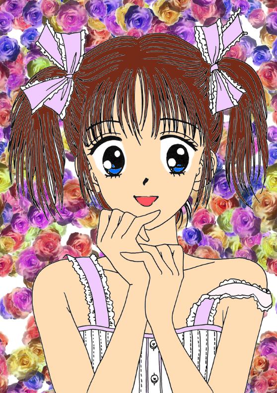 Chikako with pigtails